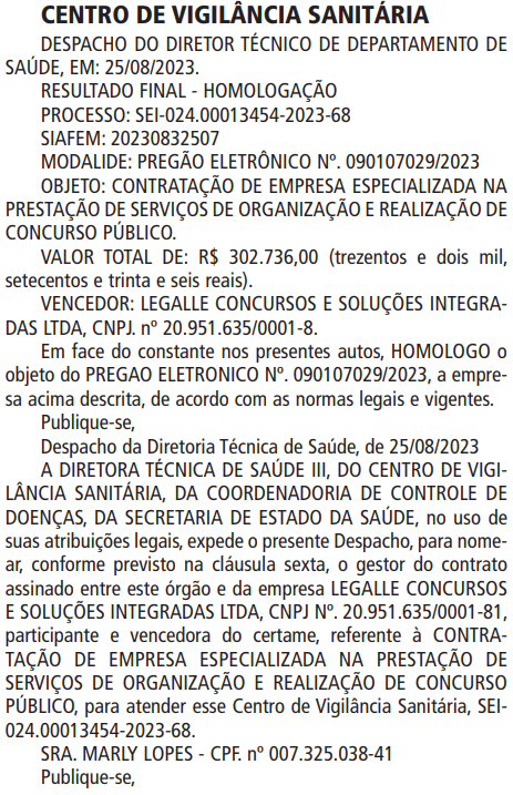 Concurso SES SP ofertará 229 vagas em diversas especialidades! Veja: