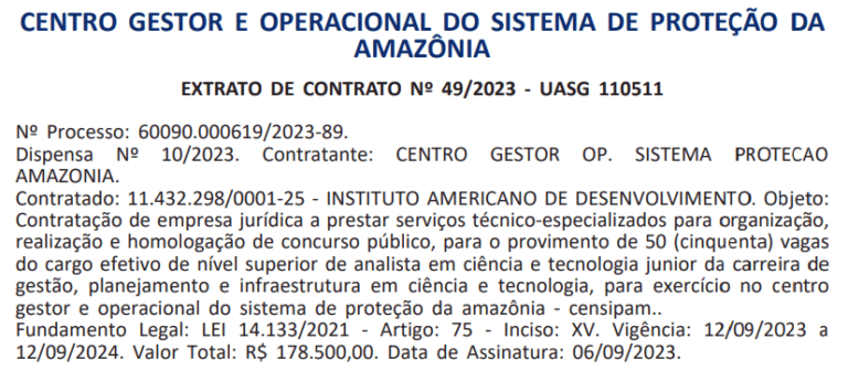 Vagas Autorizadas para o Concurso CENSIPAM: Confira os Detalhes