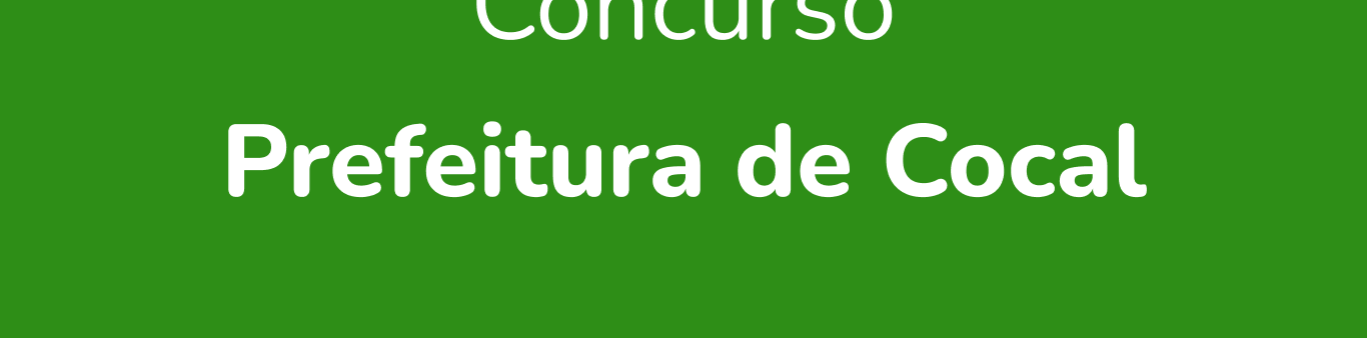 Concurso Prefeitura de Cocal