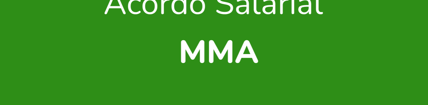 Soma concurso MMA: acordo salarial