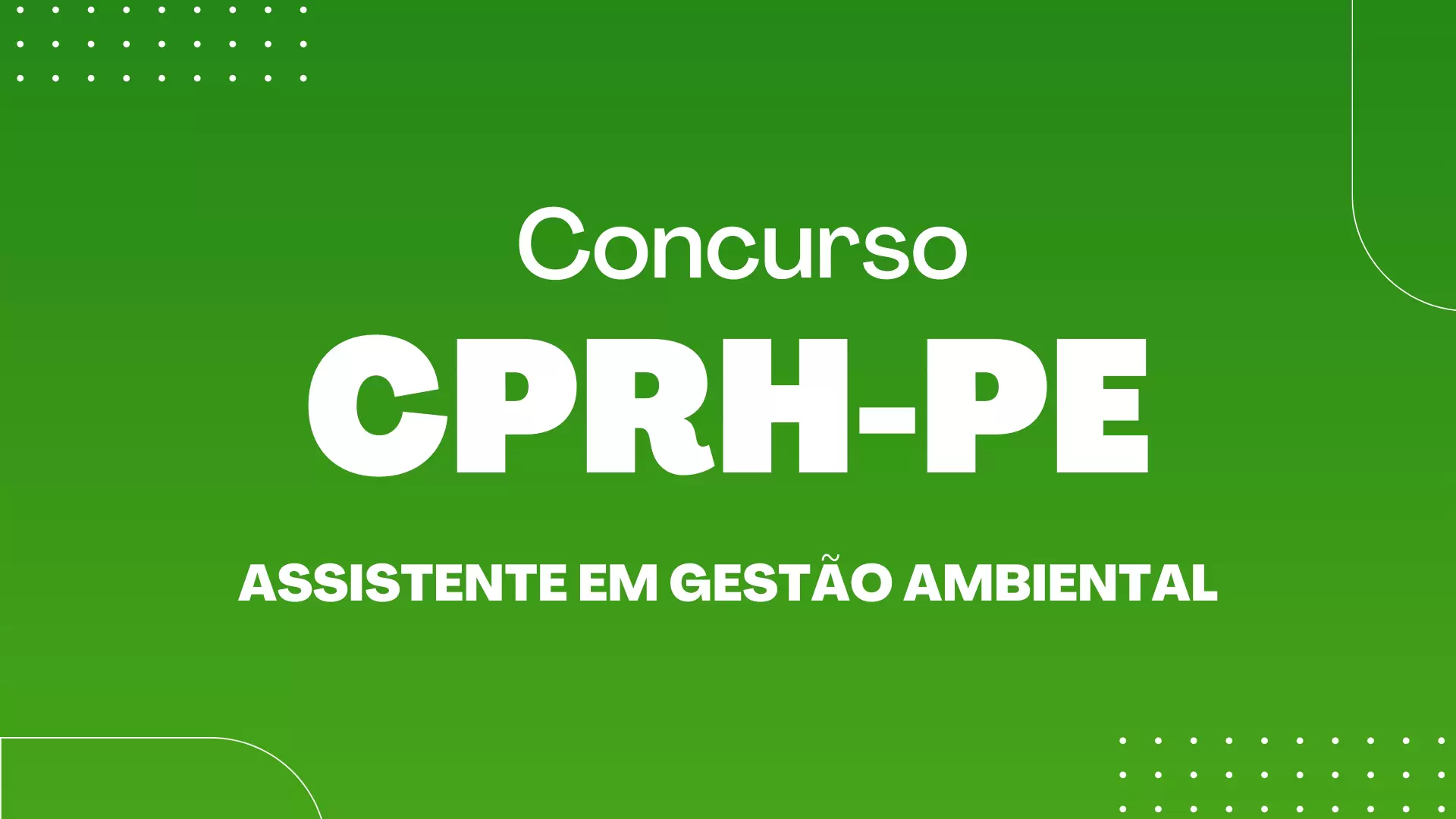 concurso CPRH PE assistente em gestão ambiental