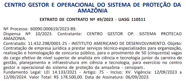 Vagas Autorizadas para o Concurso CENSIPAM: Confira os Detalhes